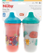 Nuby Easy Sip Insulated Hard Spout Cup, 2pk