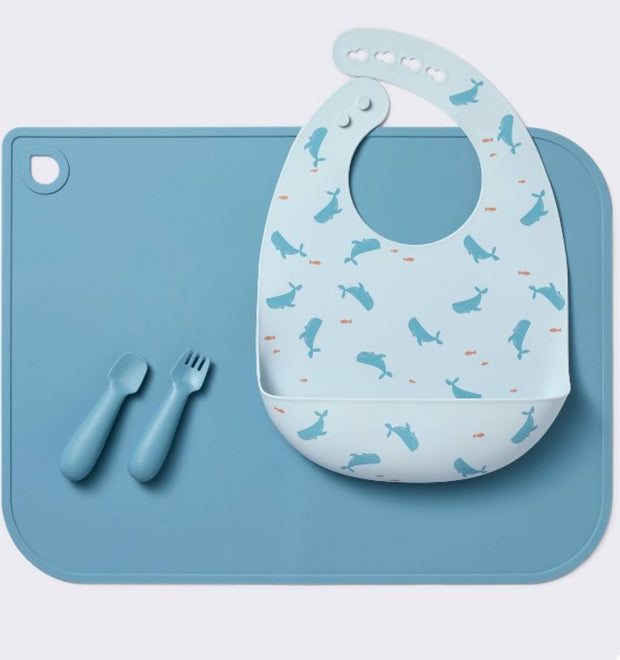 CI Silicone Bib & Feeding Set, 4pc