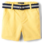 Baby Boy Belted Chino Shorts