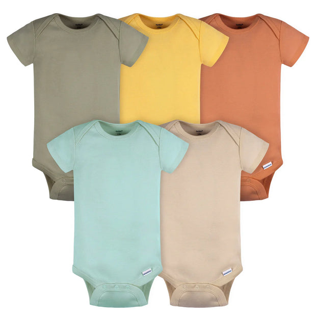Gerber Neutral Green/Brown Onesies, 5pk
