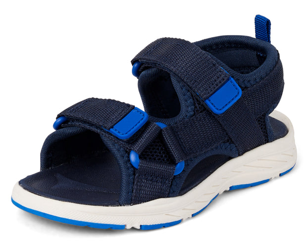 Navy Double Strap Sandals