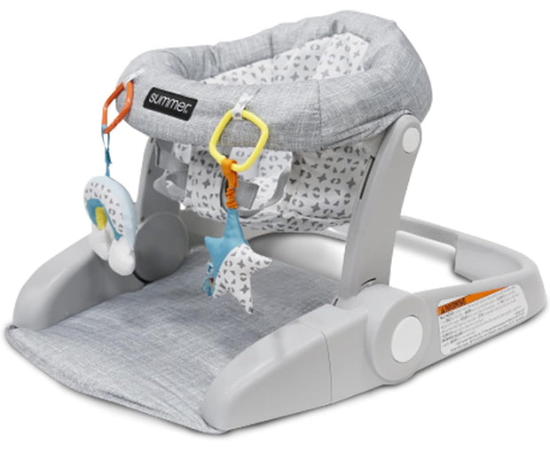 Summer Infant Learn-to-Sit 2-Position Floor Seat (Heather Gray)