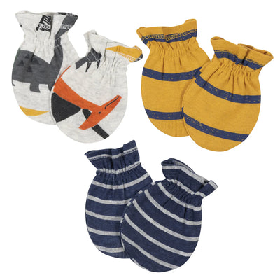 Gerber Boys Dino Mittens, 3pk