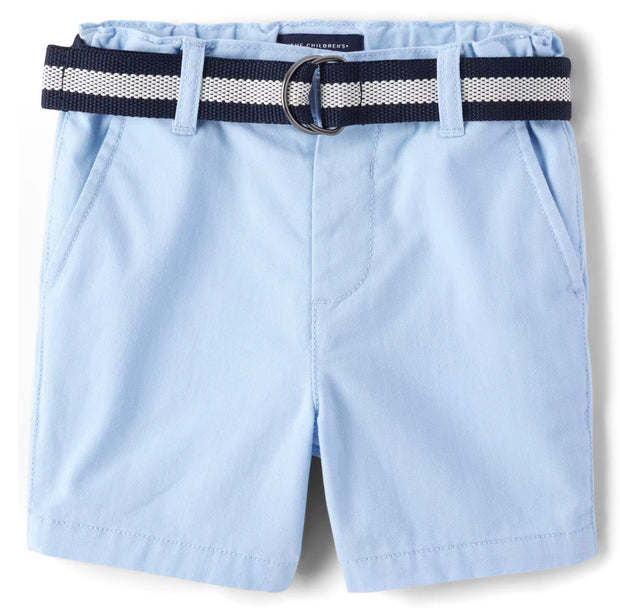 Baby Boy Belted Chino Shorts