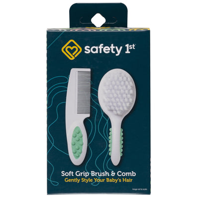 Safety 1st Soft Grip Brush & Comb, Arctic Blue