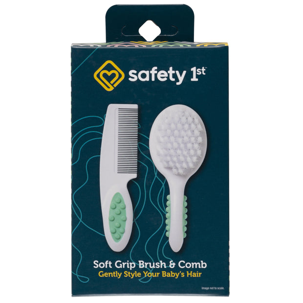 Safety 1st Soft Grip Brush & Comb, Arctic Blue