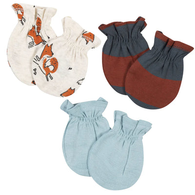 Gerber Boys Fox Mittens, 3pk