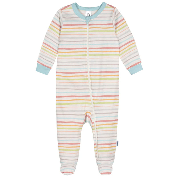 Baby Neutral Multi-Color Stripes Sleep N’ Plays