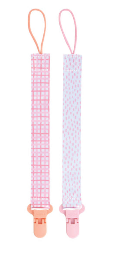 Nuby Pacifier Clips, 2pk