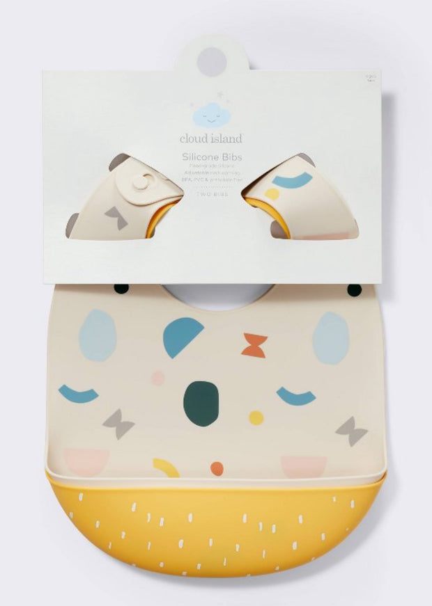 CI Silicone Bibs, 2pk