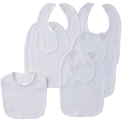 Gerber White Dribbler Bibs, 6pk