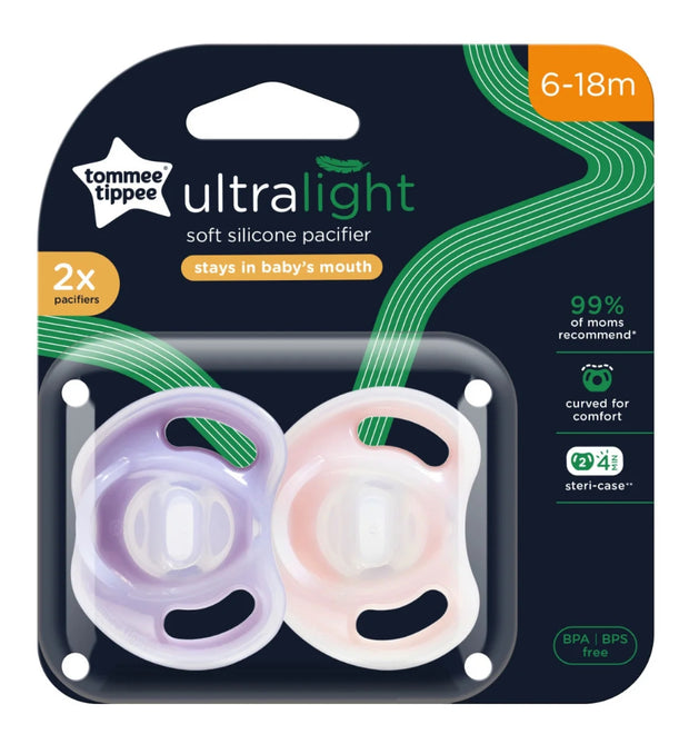 Tommee Tippee Ultra Light Pacifier - 2pk