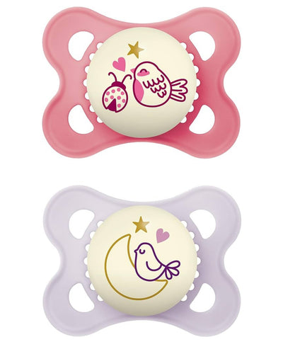 MAM Glow in the Dark Pacifiers, 2pk
