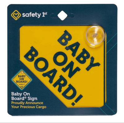 Safety 1ˢᵗ Baby On Board Sign, Yellow