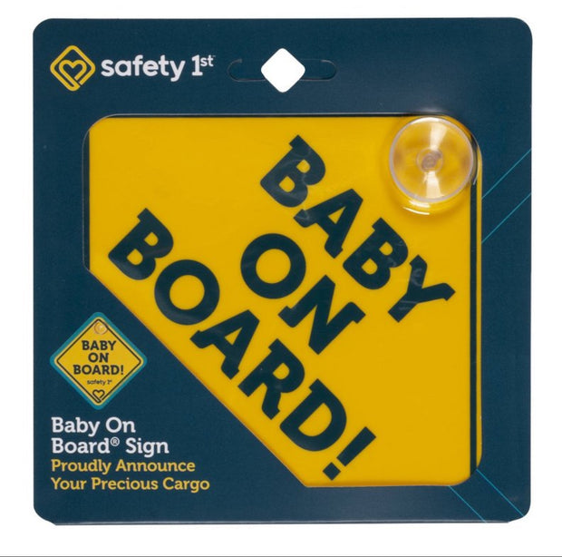 Safety 1ˢᵗ Baby On Board Sign, Yellow
