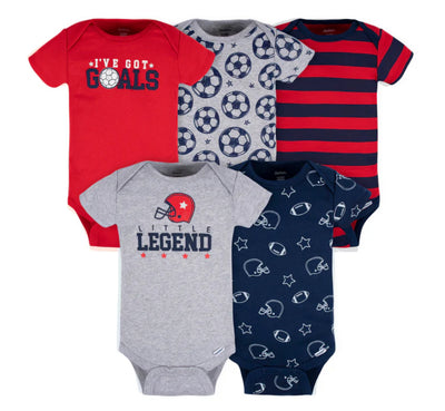 Gerber All-Star Onesies, 5pk