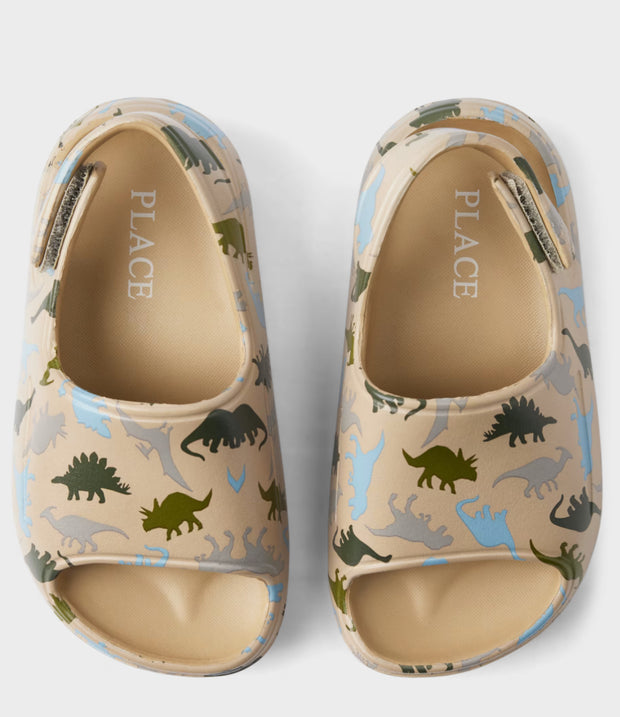 Tan Dino Print Slides