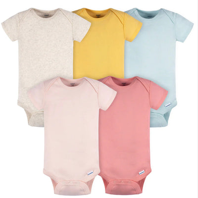 Gerber Neutral Pink/Blue Onesies, 5pk