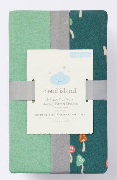 CI Pack N’ Play Sheet, Green - 2pk