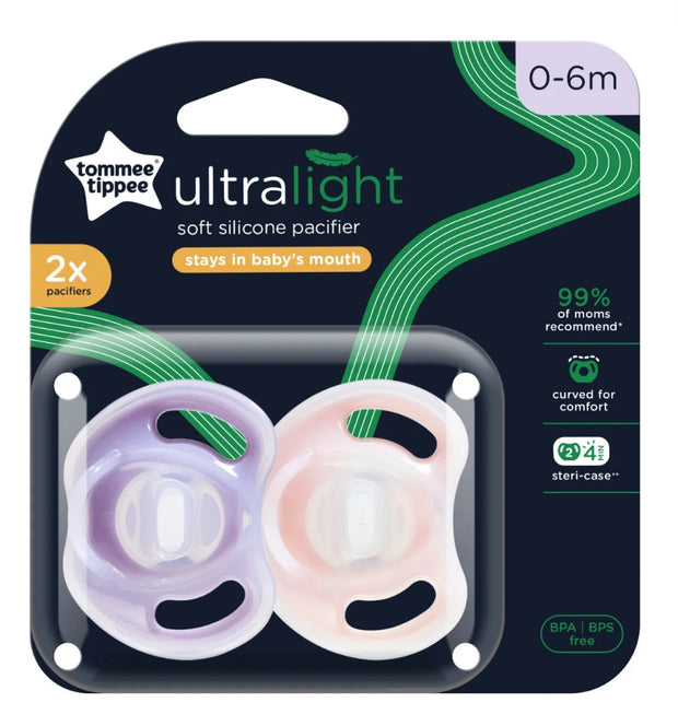 Tommee Tippee Ultra Light Pacifier - 2pk
