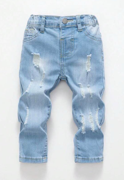 Baby Boy Distressed Lt Wash Jeans