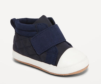 Baby High Top Quilted Textured Sneakers