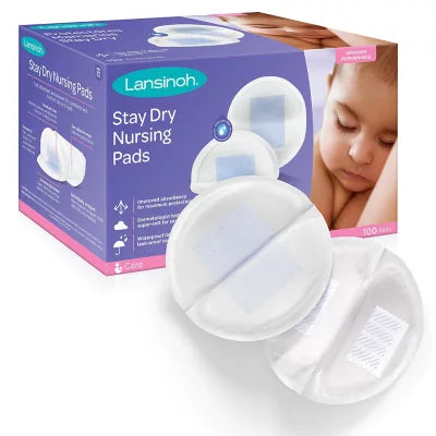 Lansinoh Stay Dry Nursing Pads, 100ct