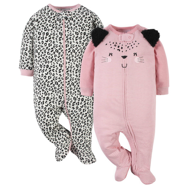 Baby Girl Sleep N’ Plays (2pk)