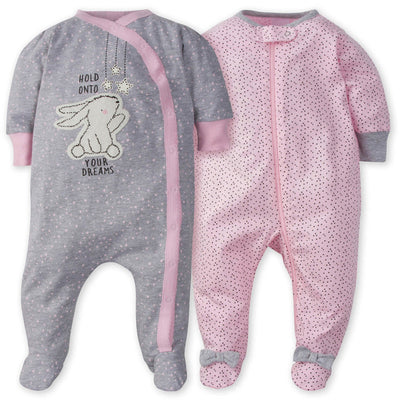 Baby Girl Sleep N’ Plays (2pk)