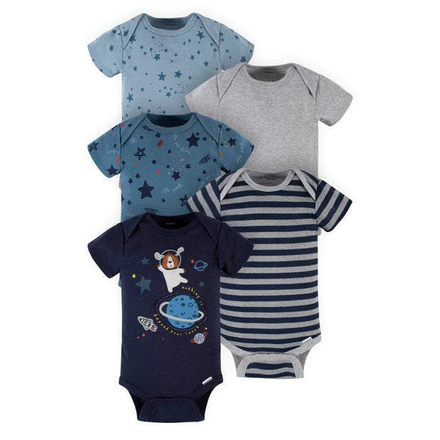 Gerber Boys Space Onesies, 5pk
