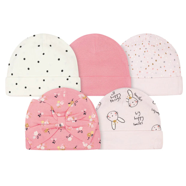 Gerber Girls Ballerina Caps, 4pk
