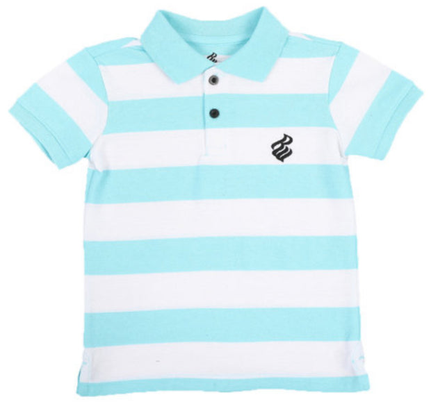 Stripe Pique Polo Shirt