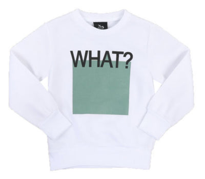 What? Crew Neck Pullover