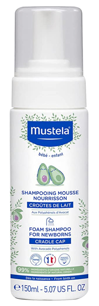 Mustela Cradle Cap Foam Shampoo for Newborn