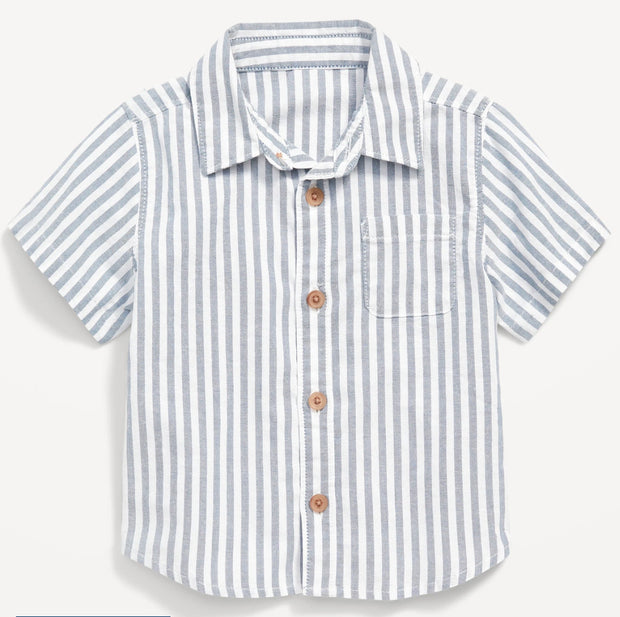 Blue Stripe Button Down Shirt