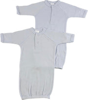 Preemie Rib Knit Gown Solid Color 2-Pack